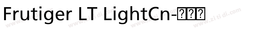 Frutiger LT LightCn字体转换